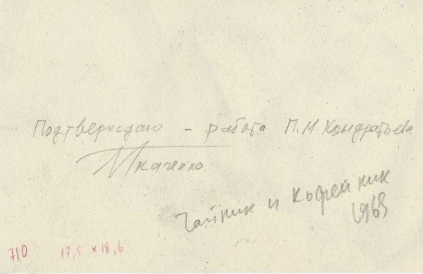 Кондратьев Павел Михайлович. Чайник и кофейник